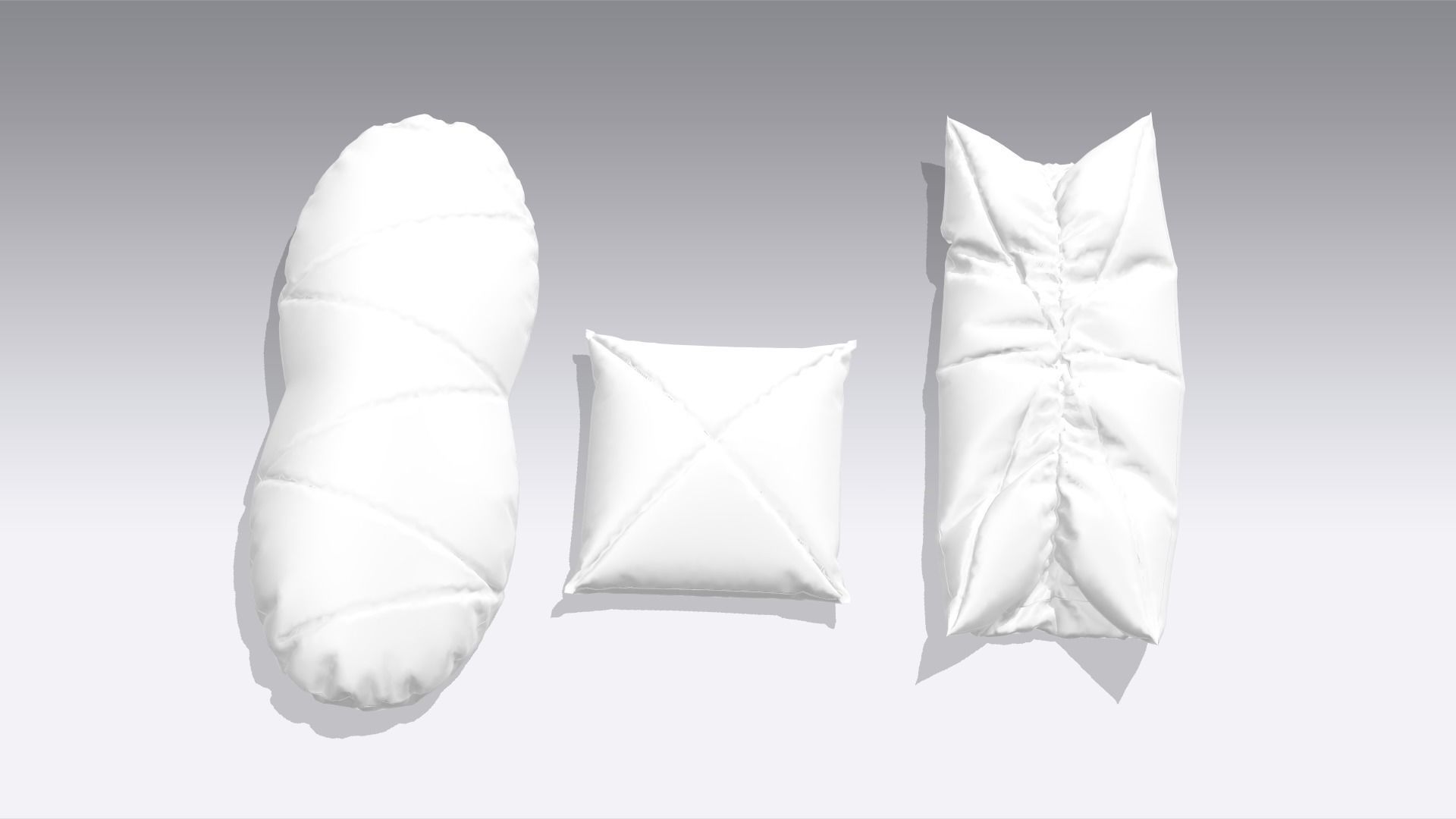Pillow Low-poly 3D model_6