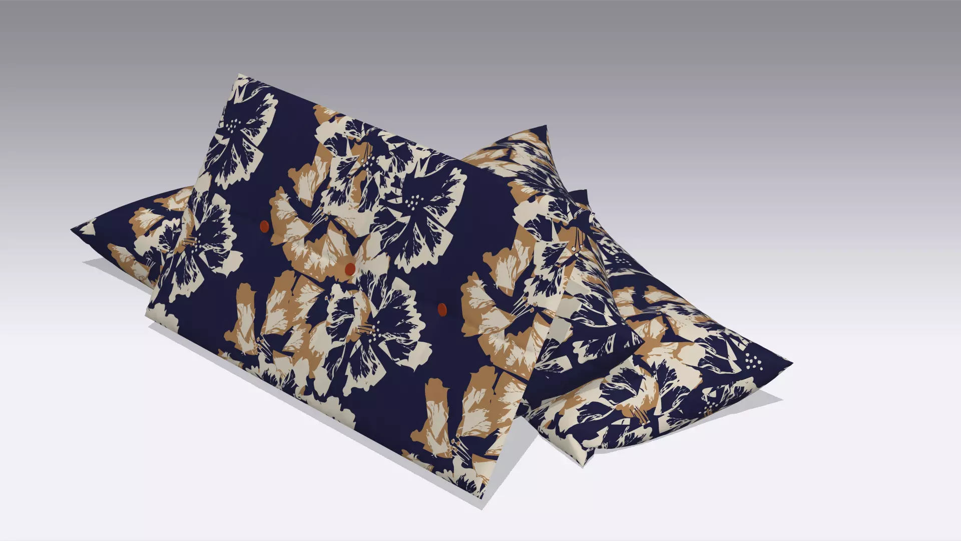 Cushion Pillow Low-poly 3D model_0