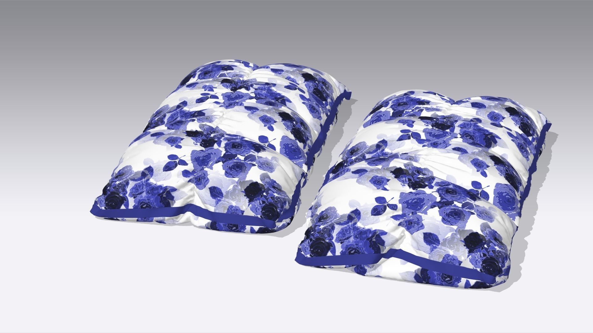 Pillow Low-poly 3D model_4