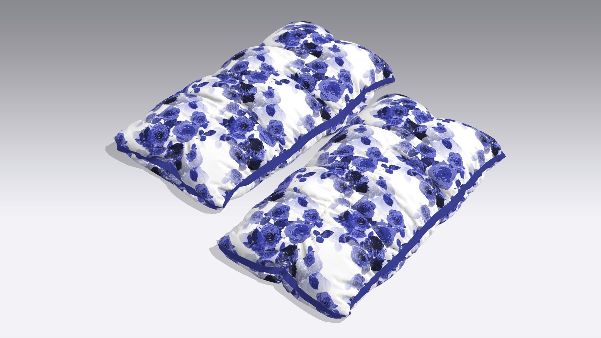 Pillow Low-poly 3D model_1