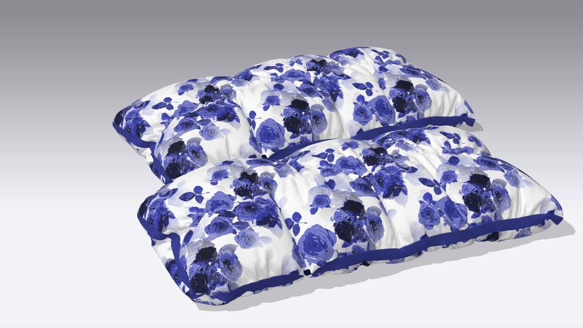 Pillow Low-poly 3D model_3