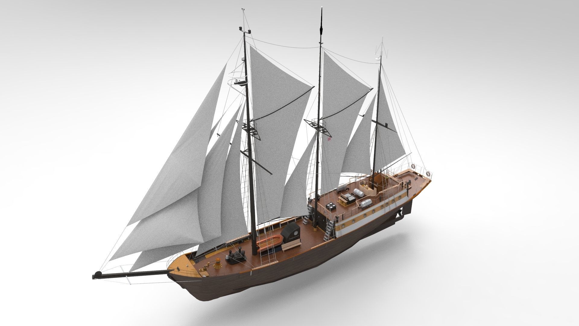 Sailing Ship Type B 3D model_3