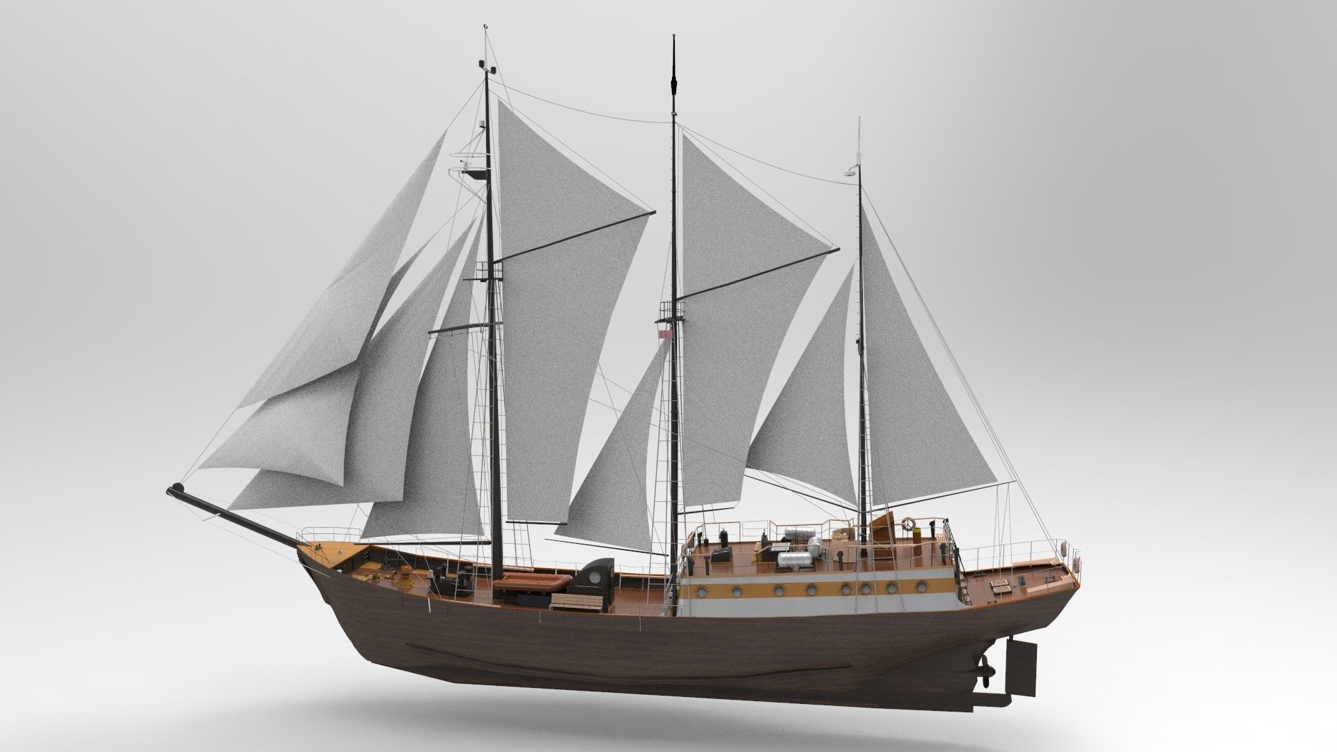 Sailing Ship Type B 3D model_1