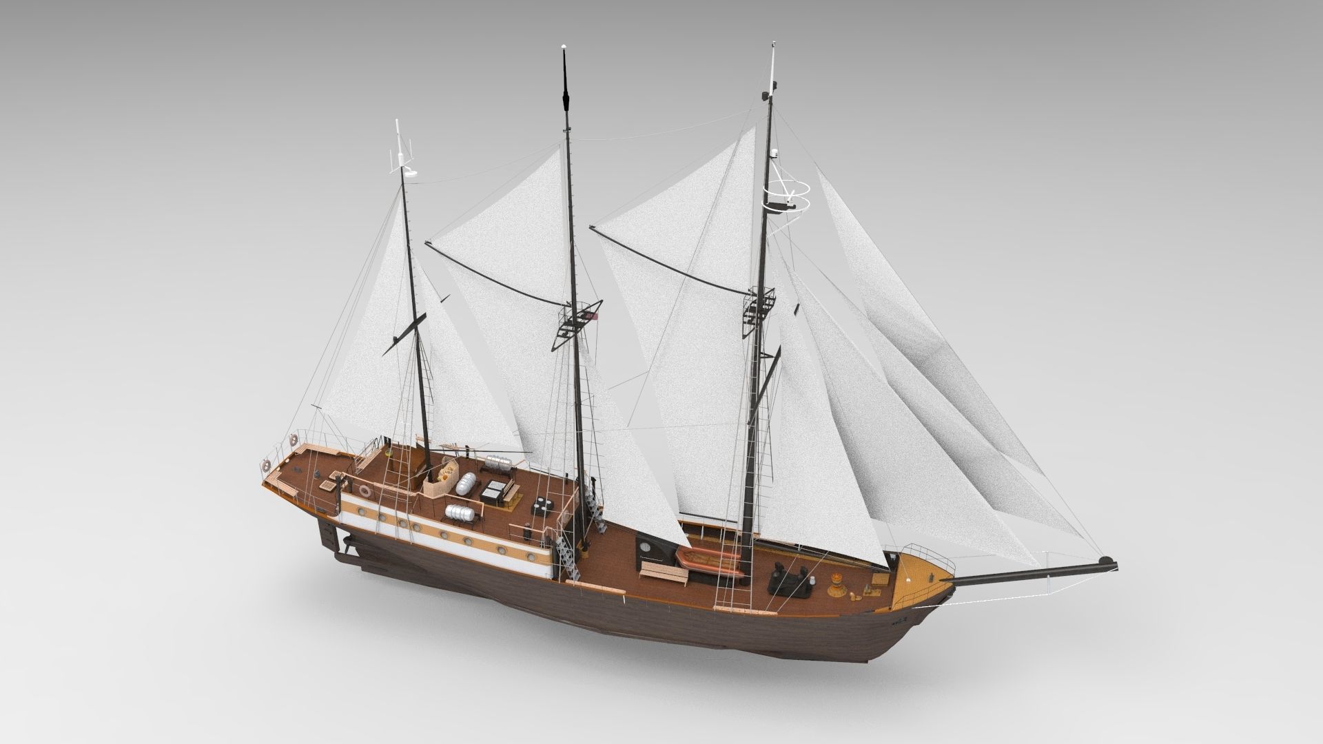 Sailing Ship Type B 3D model_2