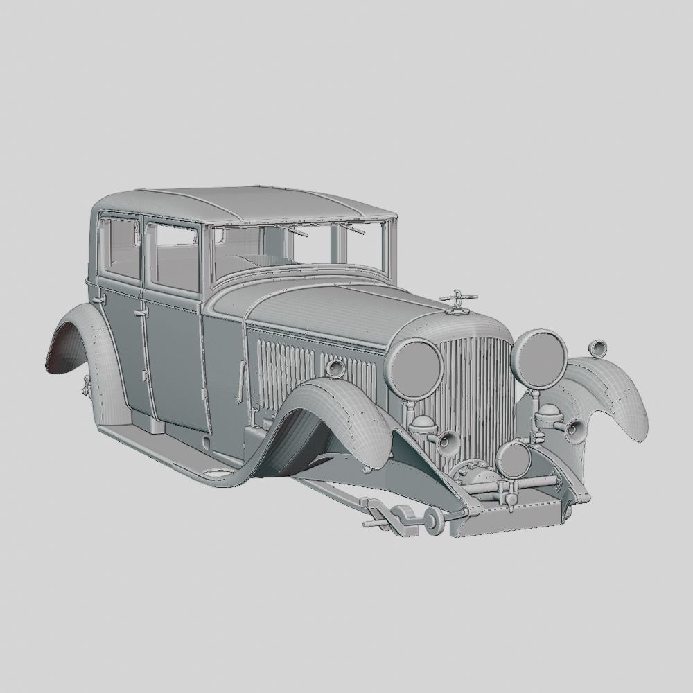 Bentley 8 Liter Limousine 1932 Printable Body - ANY Scale 3D print model_3
