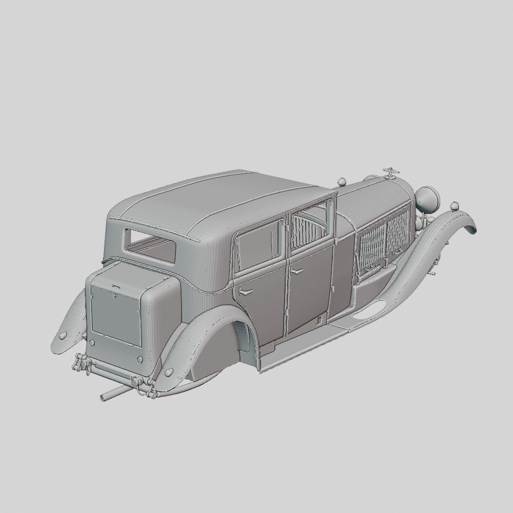 Bentley 8 Liter Limousine 1932 Printable Body - ANY Scale 3D print model_1