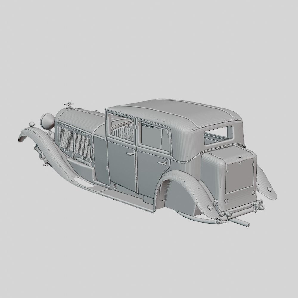 Bentley 8 Liter Limousine 1932 Printable Body - ANY Scale 3D print model_2
