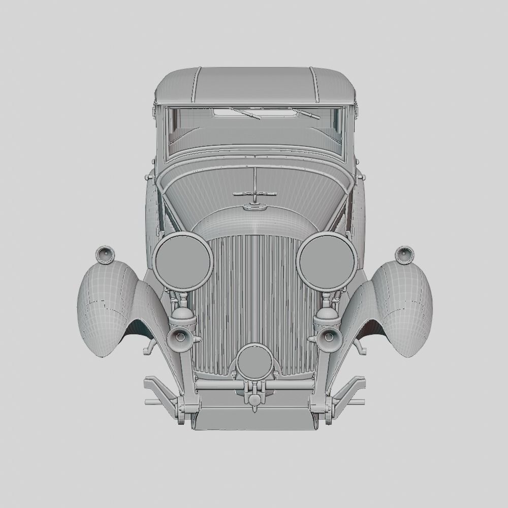 Bentley 8 Liter Limousine 1932 Printable Body - ANY Scale 3D print model_5