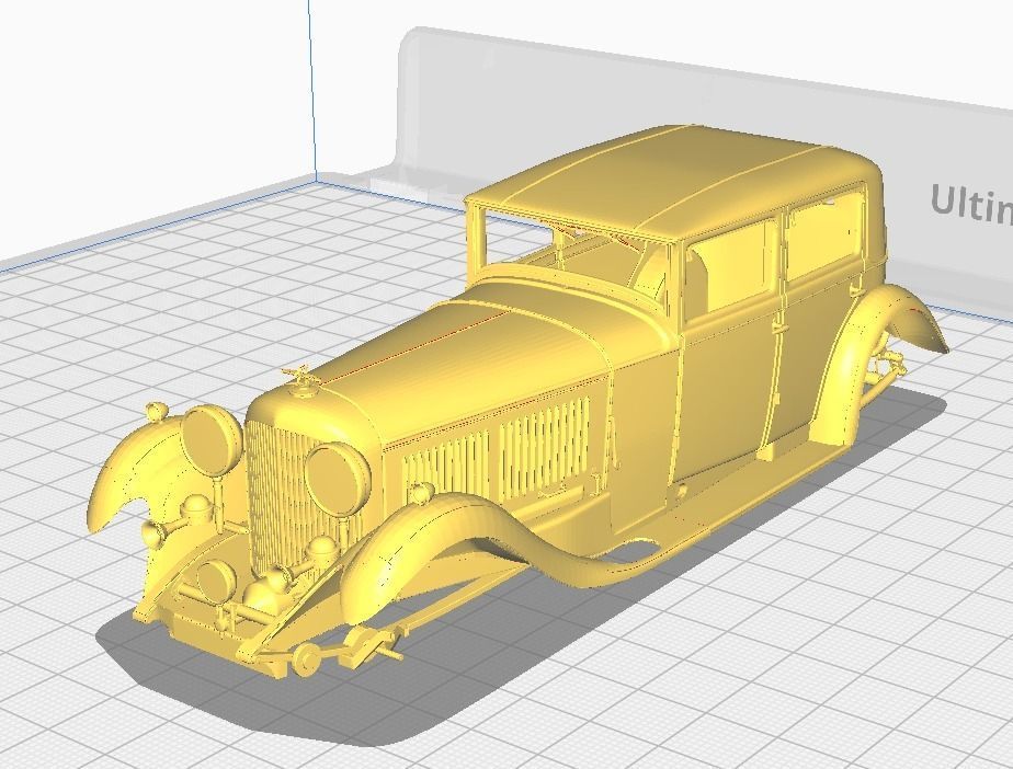 Bentley 8 Liter Limousine 1932 Printable Body - ANY Scale 3D print model_7