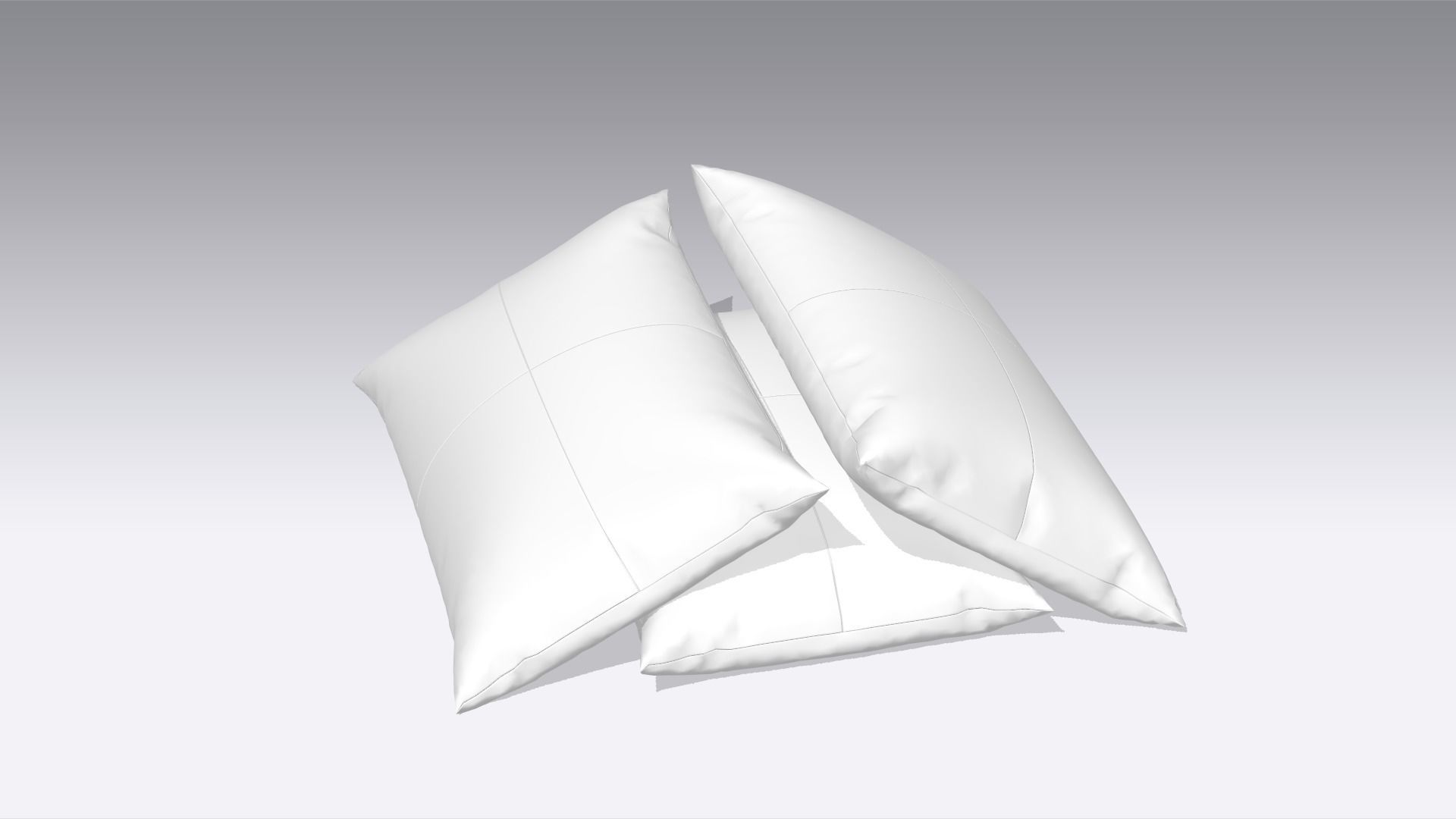 Pillow Low-poly 3D model_5