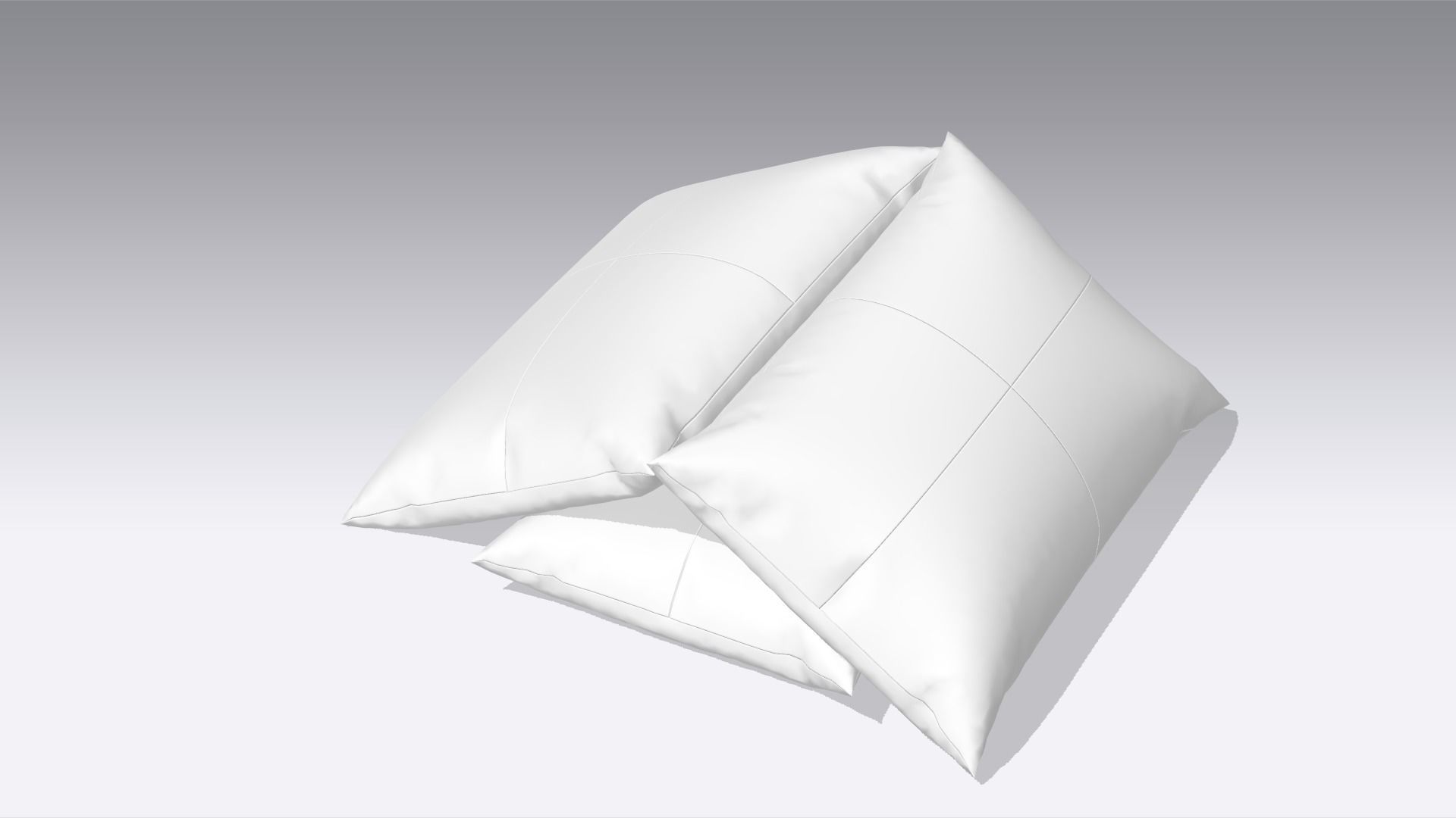 Pillow Low-poly 3D model_4