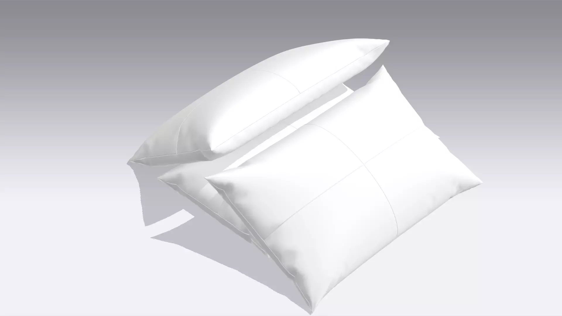 Pillow Low-poly 3D model_0
