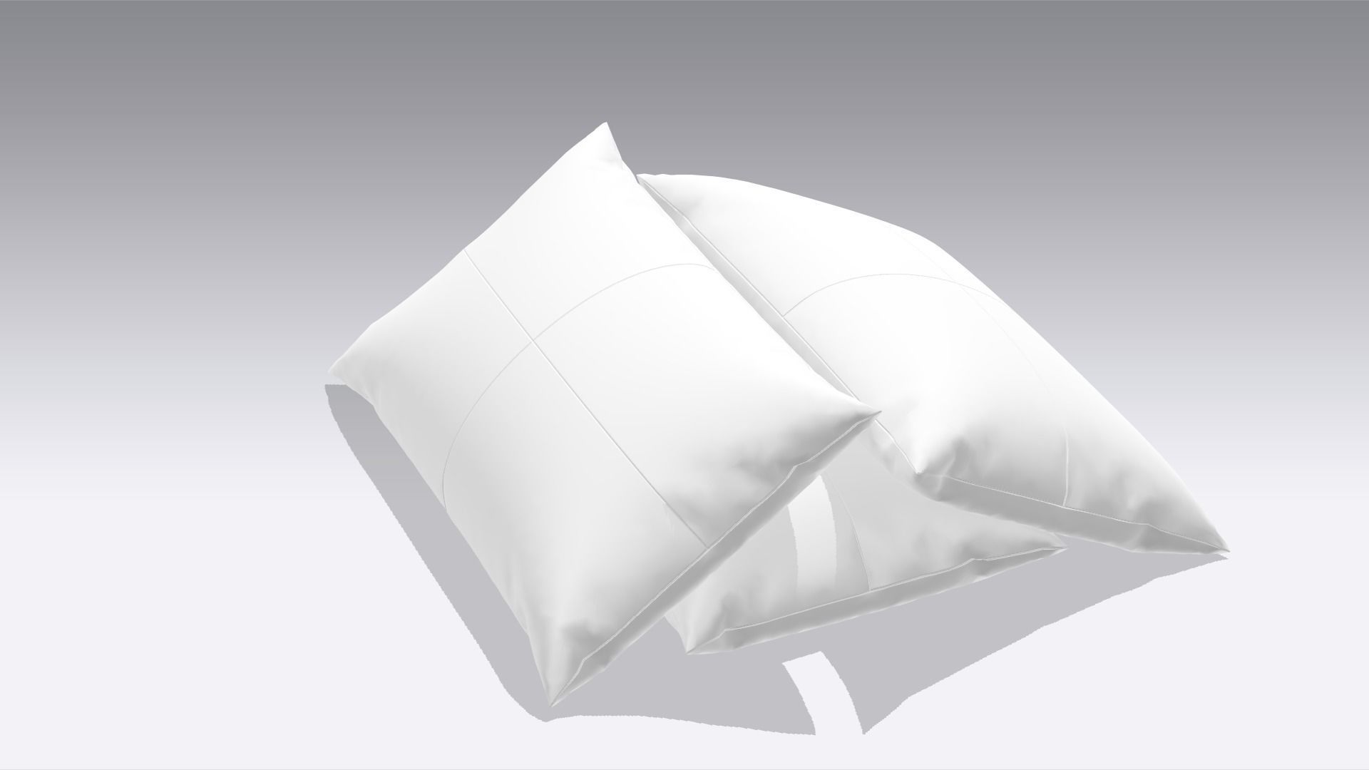 Pillow Low-poly 3D model_1