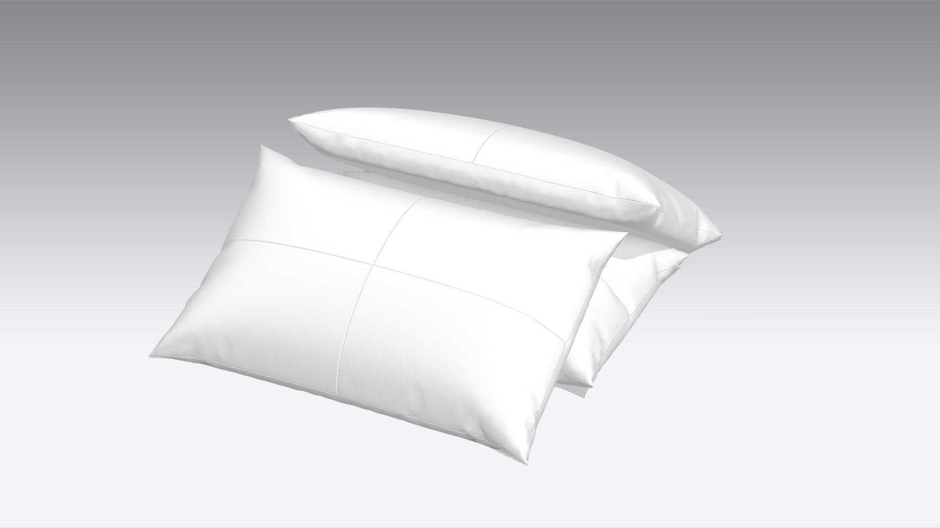 Pillow Low-poly 3D model_6