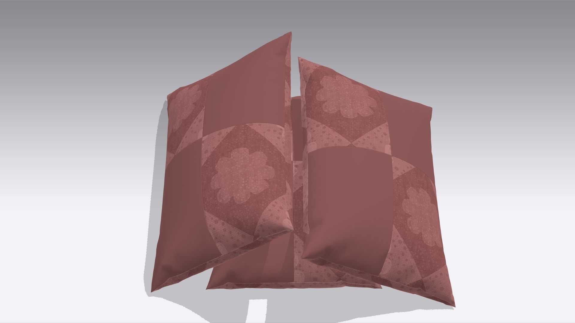 Pillow Low-poly 3D model_3