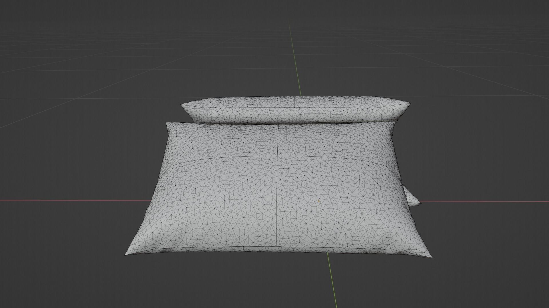 Pillow Low-poly 3D model_8