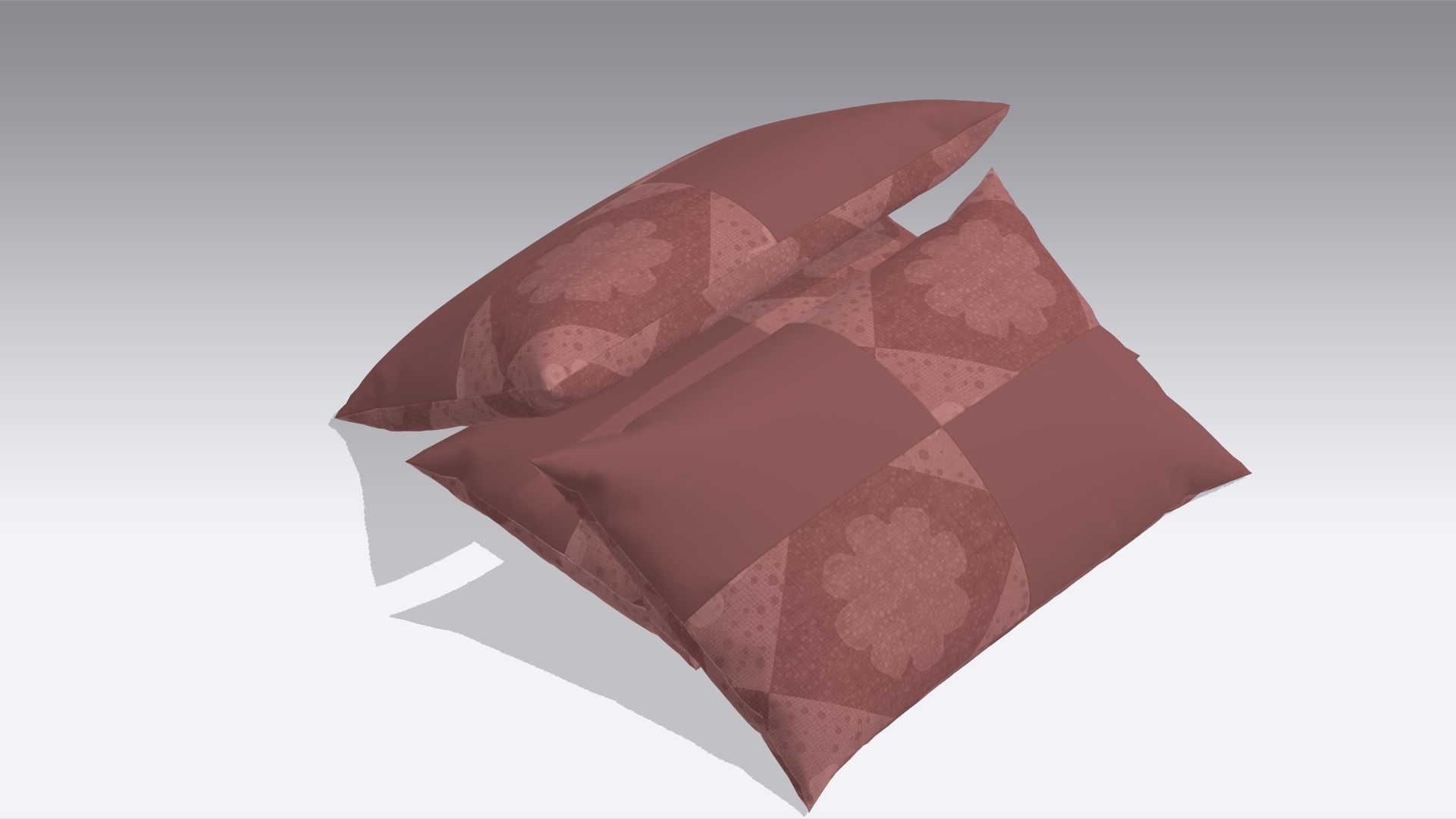 Pillow Low-poly 3D model_1