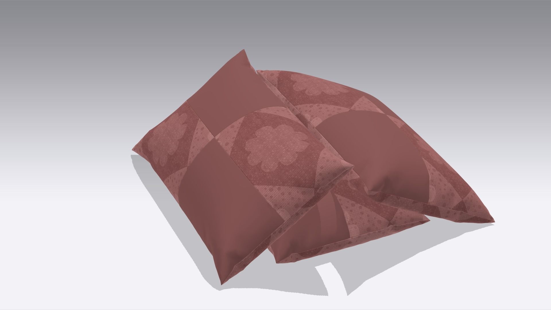 Pillow Low-poly 3D model_2