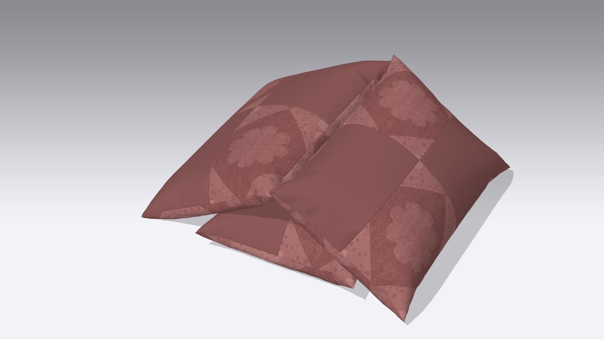 Pillow Low-poly 3D model_5