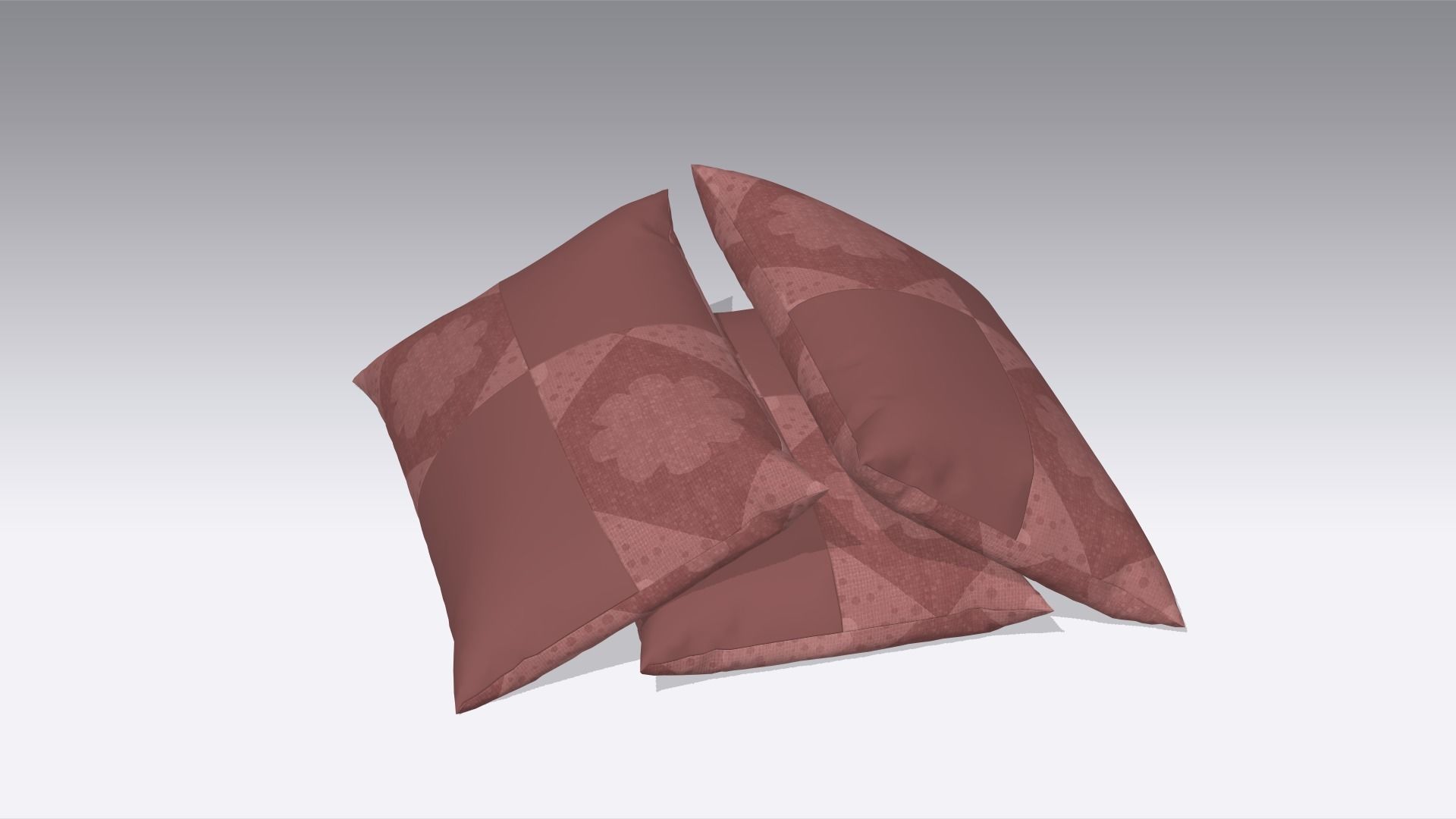 Pillow Low-poly 3D model_6