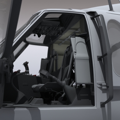 UH 60 Blackhawk Navy Helicopter 3D model_10