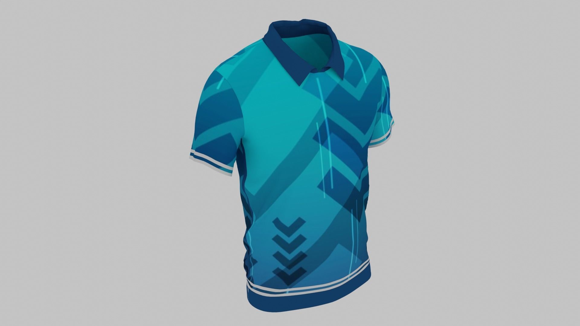 T-shirt Low-poly 3D model_4