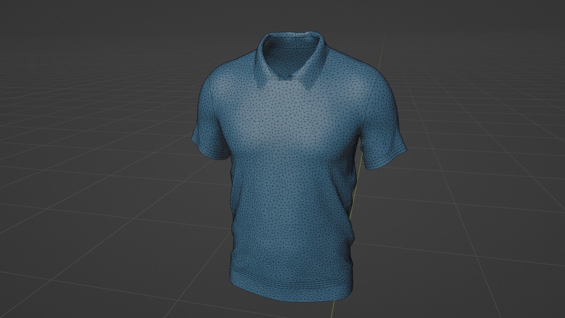 T-shirt Low-poly 3D model_7