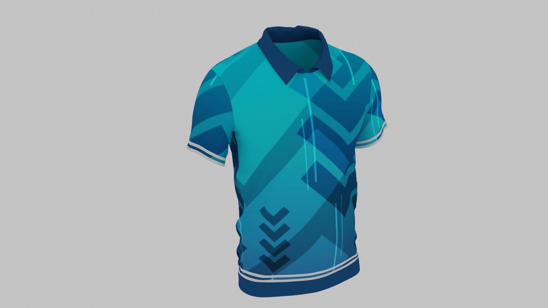 T-shirt Low-poly 3D model_1