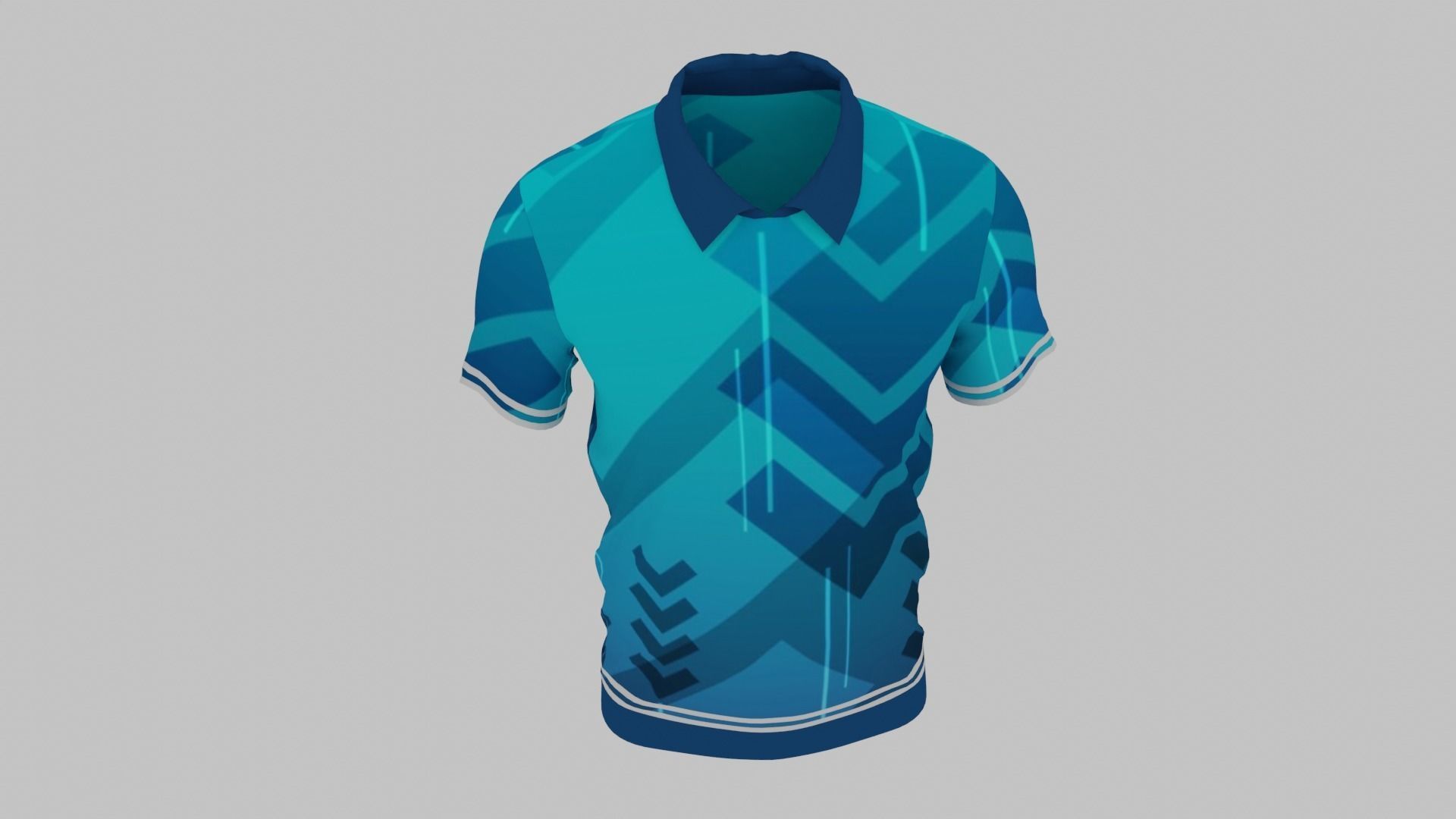 T-shirt Low-poly 3D model_3
