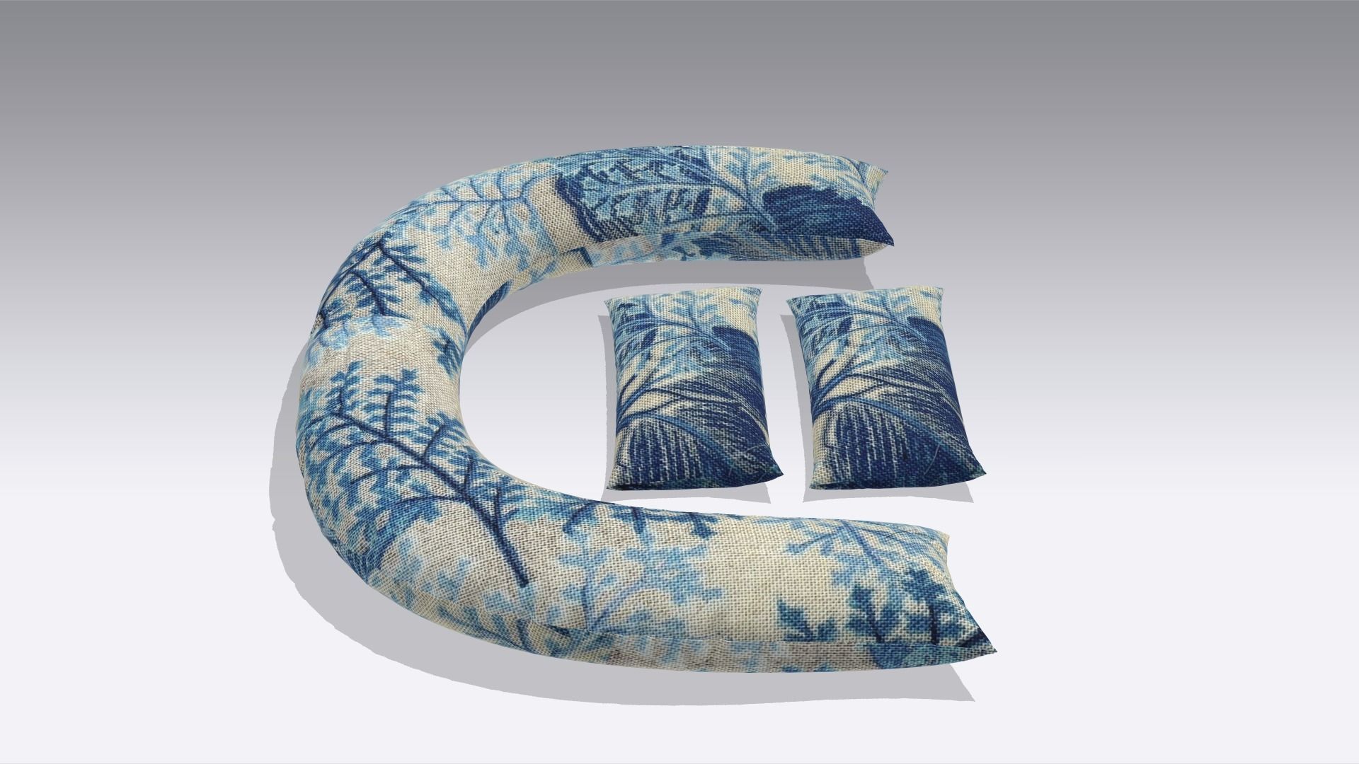 Pillow Low-poly 3D model_2