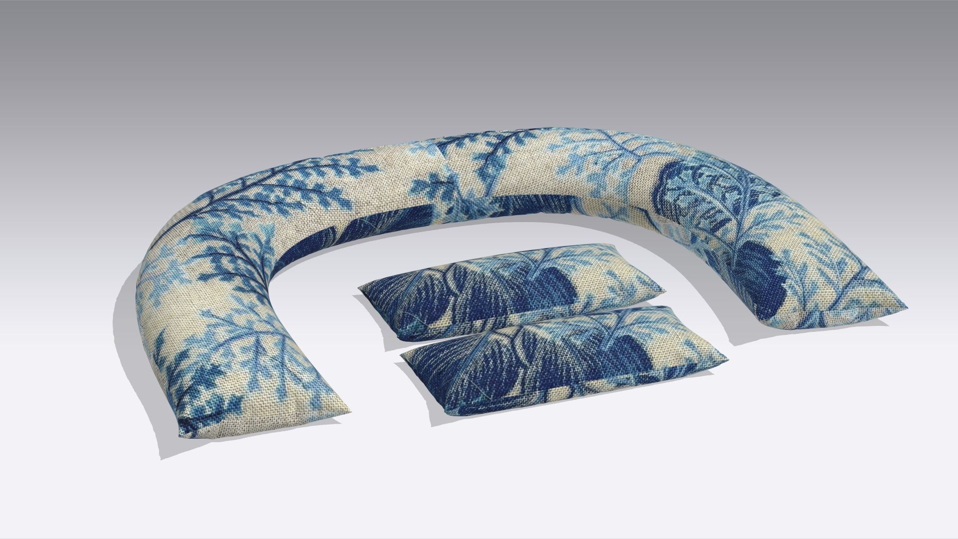 Pillow Low-poly 3D model_1