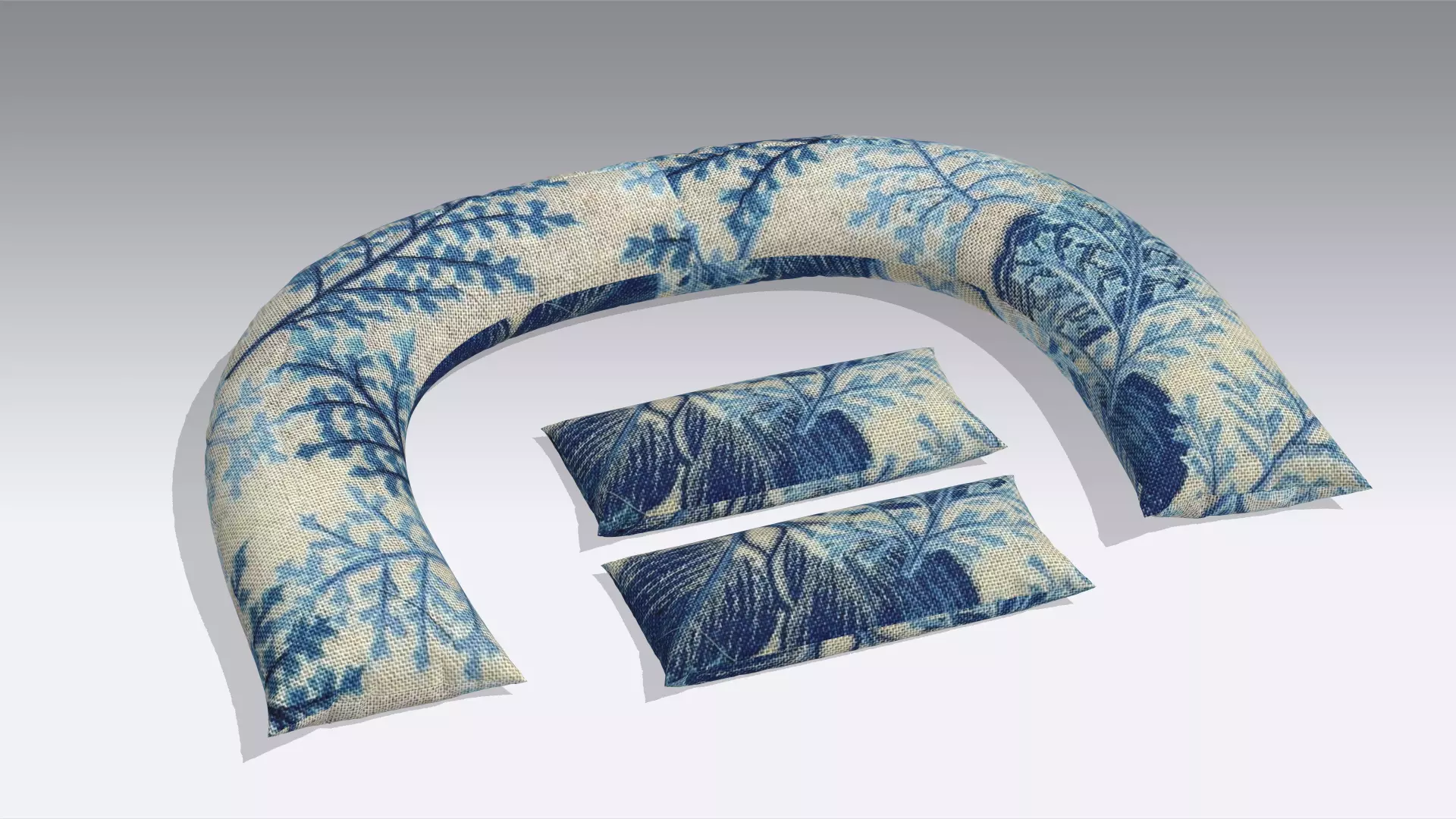 Pillow Low-poly 3D model_0