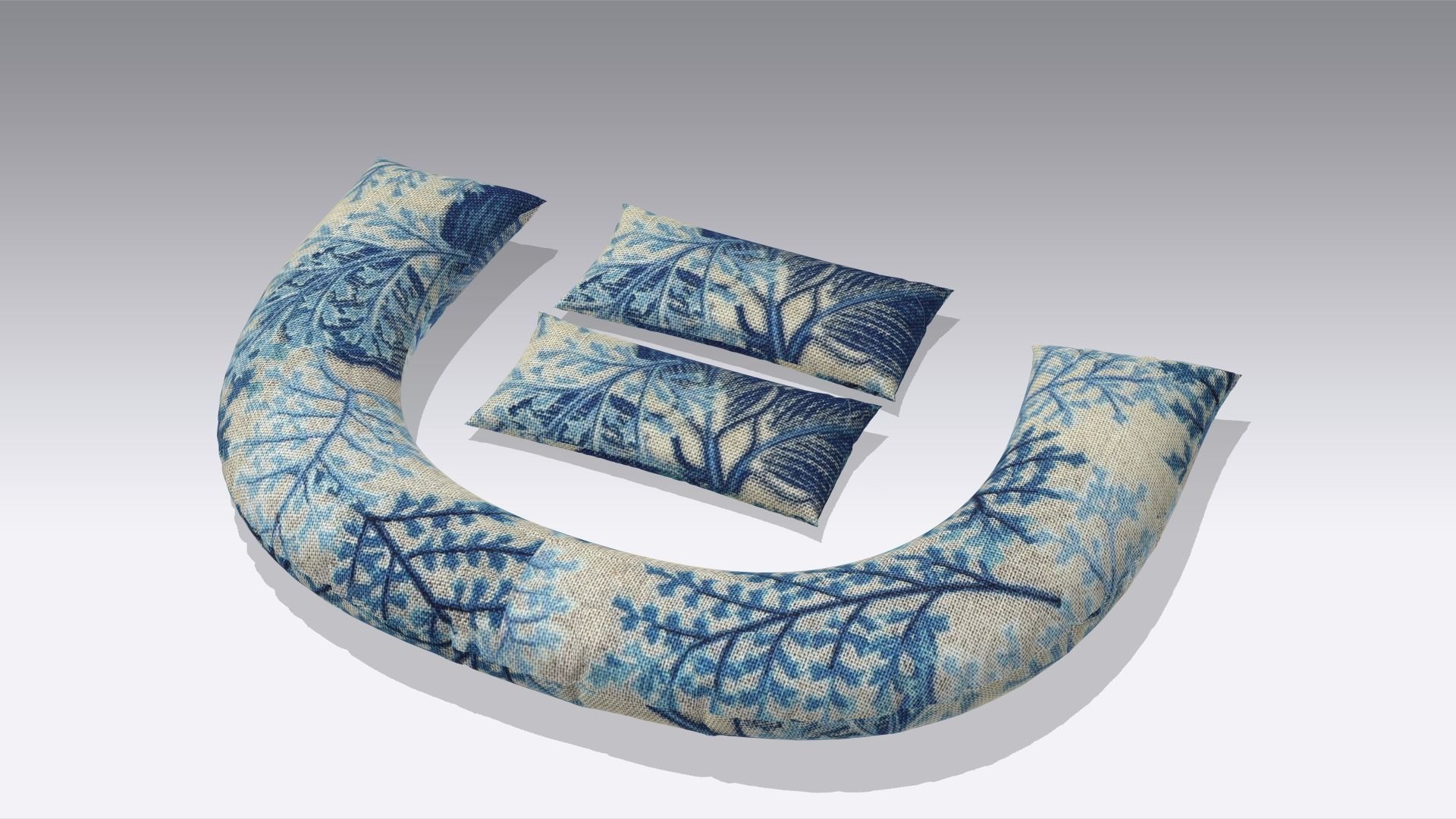 Pillow Low-poly 3D model_3