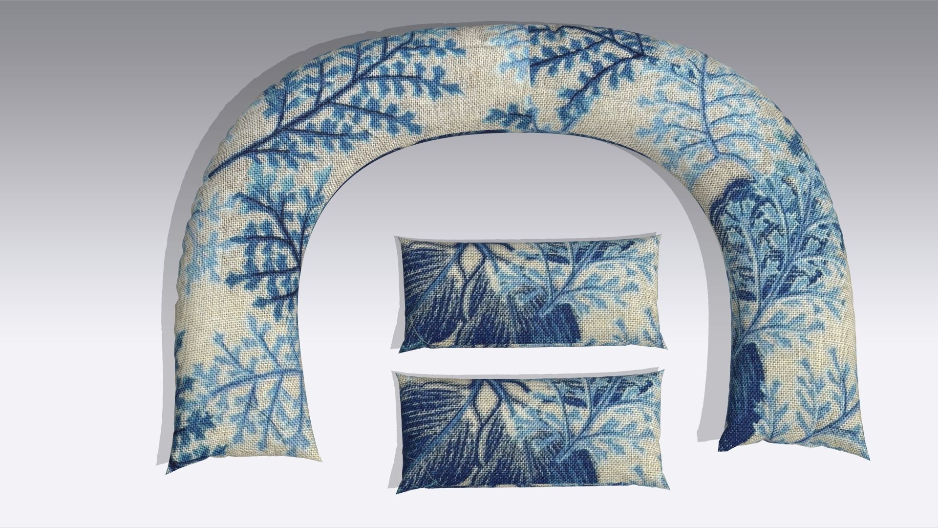 Pillow Low-poly 3D model_6