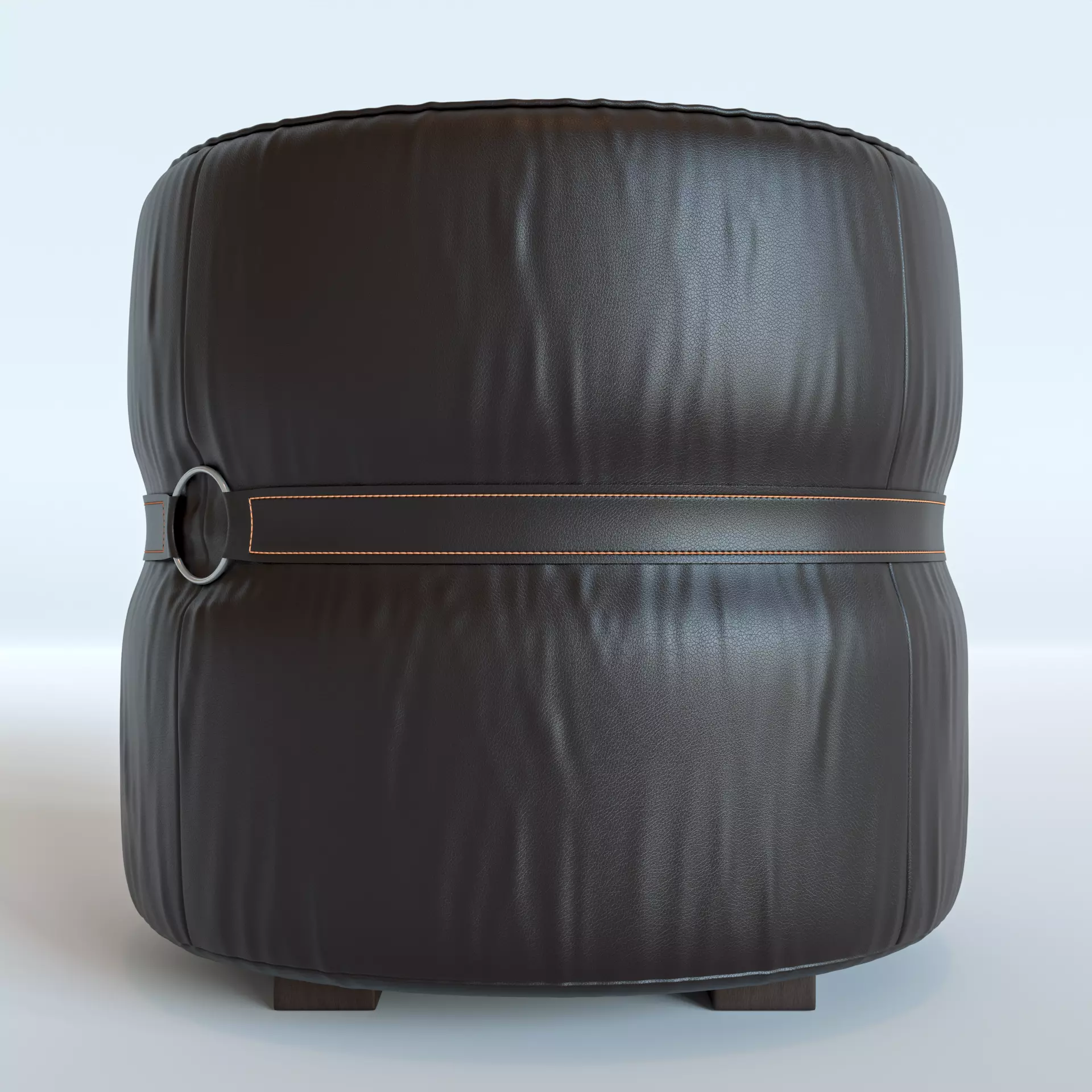 Leather Puff Free 3D model