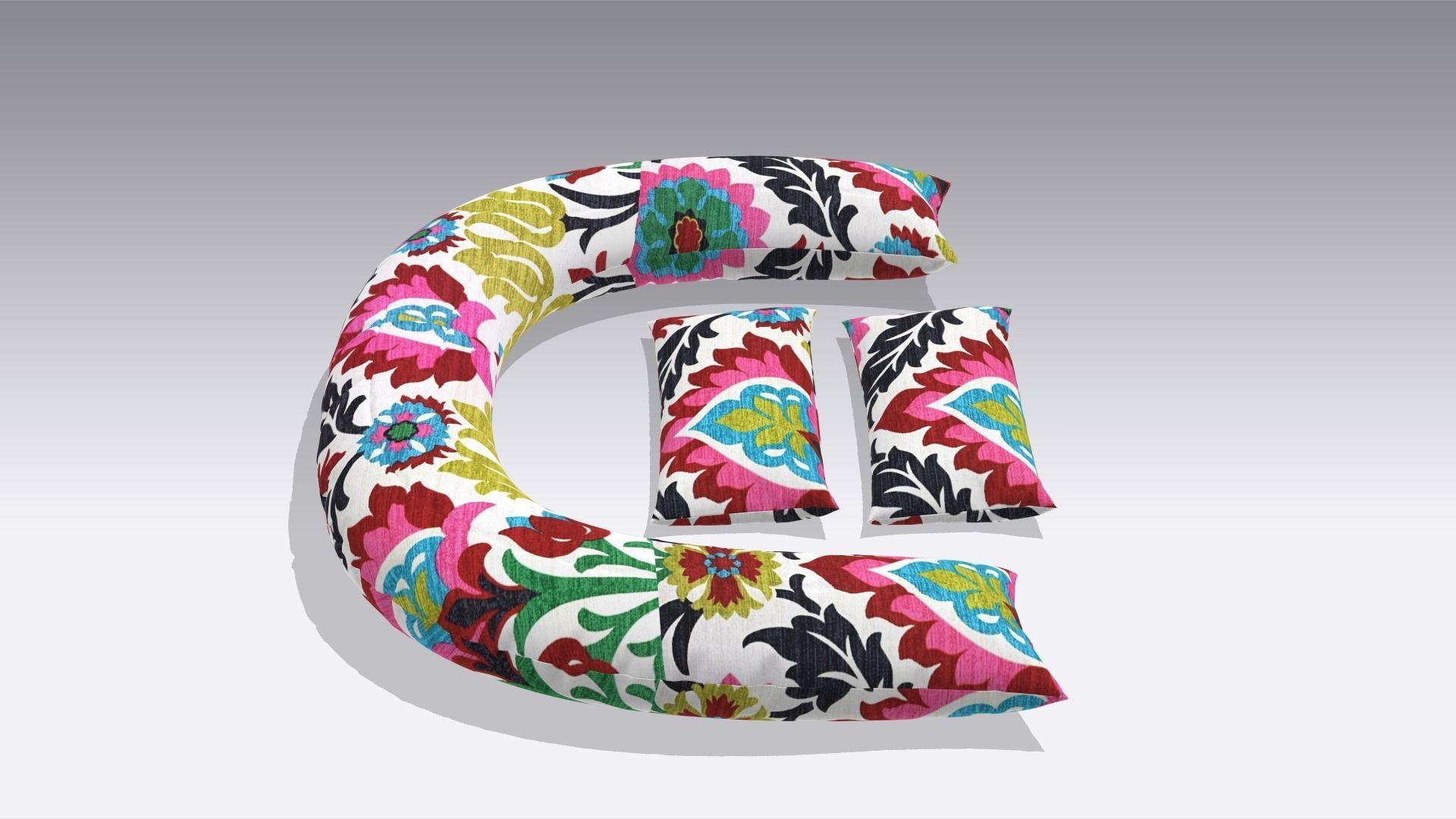 Pillow Low-poly 3D model_1