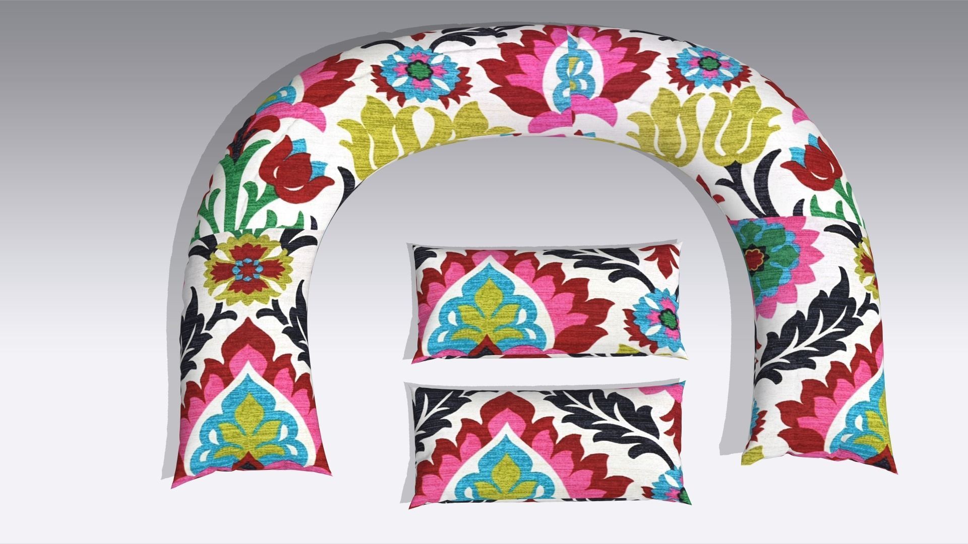 Pillow Low-poly 3D model_5