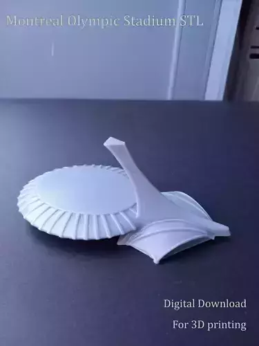Montreal Olympic Stadium STL  3D print model