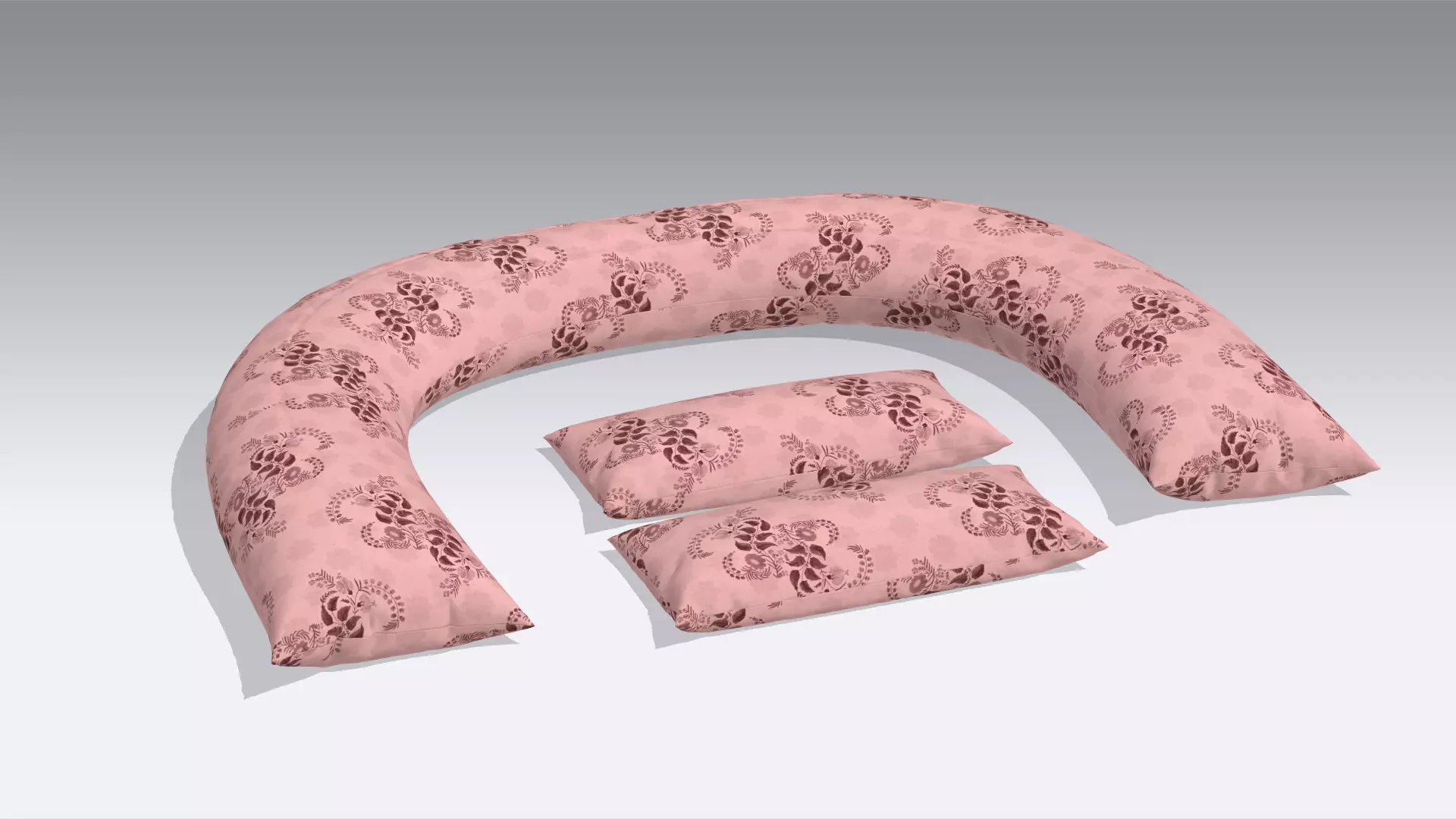 Pillow Low-poly 3D model_0