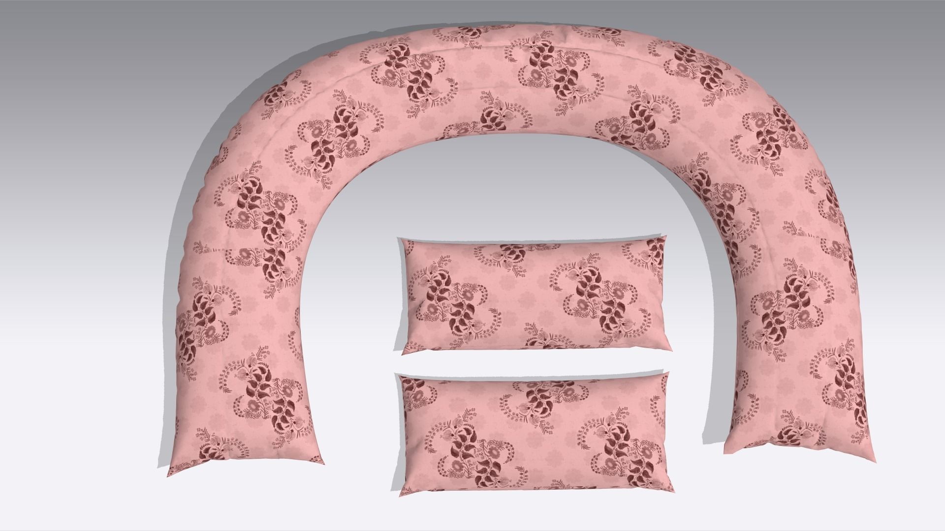 Pillow Low-poly 3D model_5