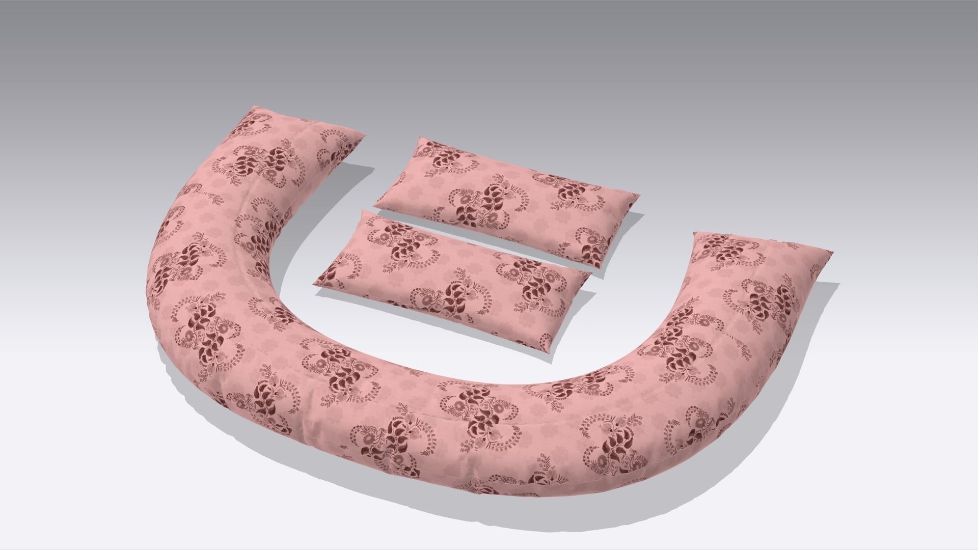 Pillow Low-poly 3D model_2