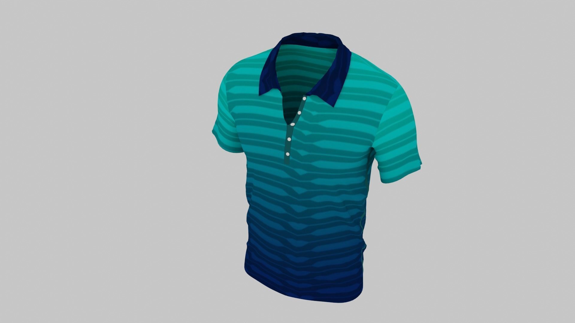 T-Shirt Low-poly 3D model_4