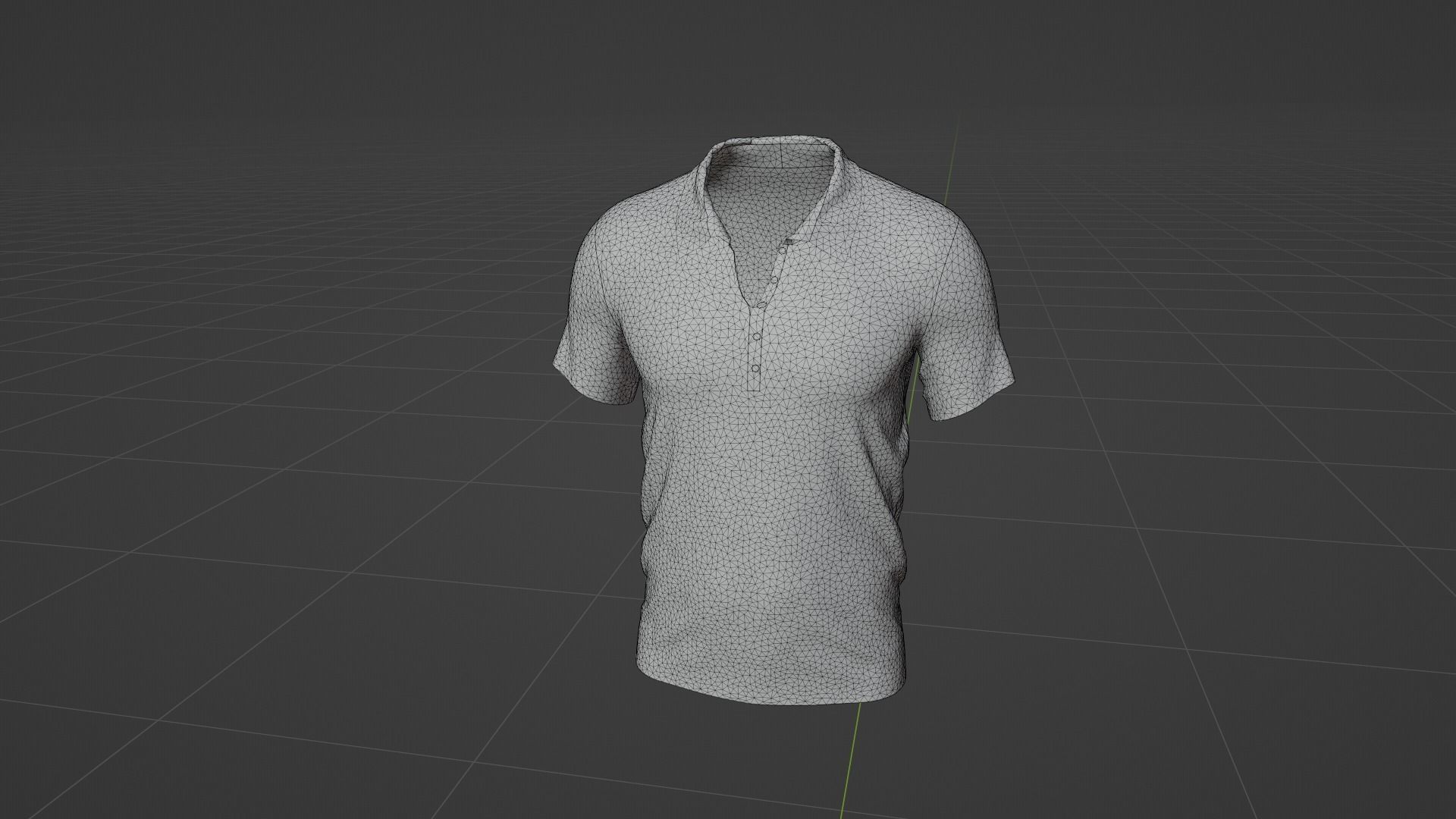 T-Shirt Low-poly 3D model_7