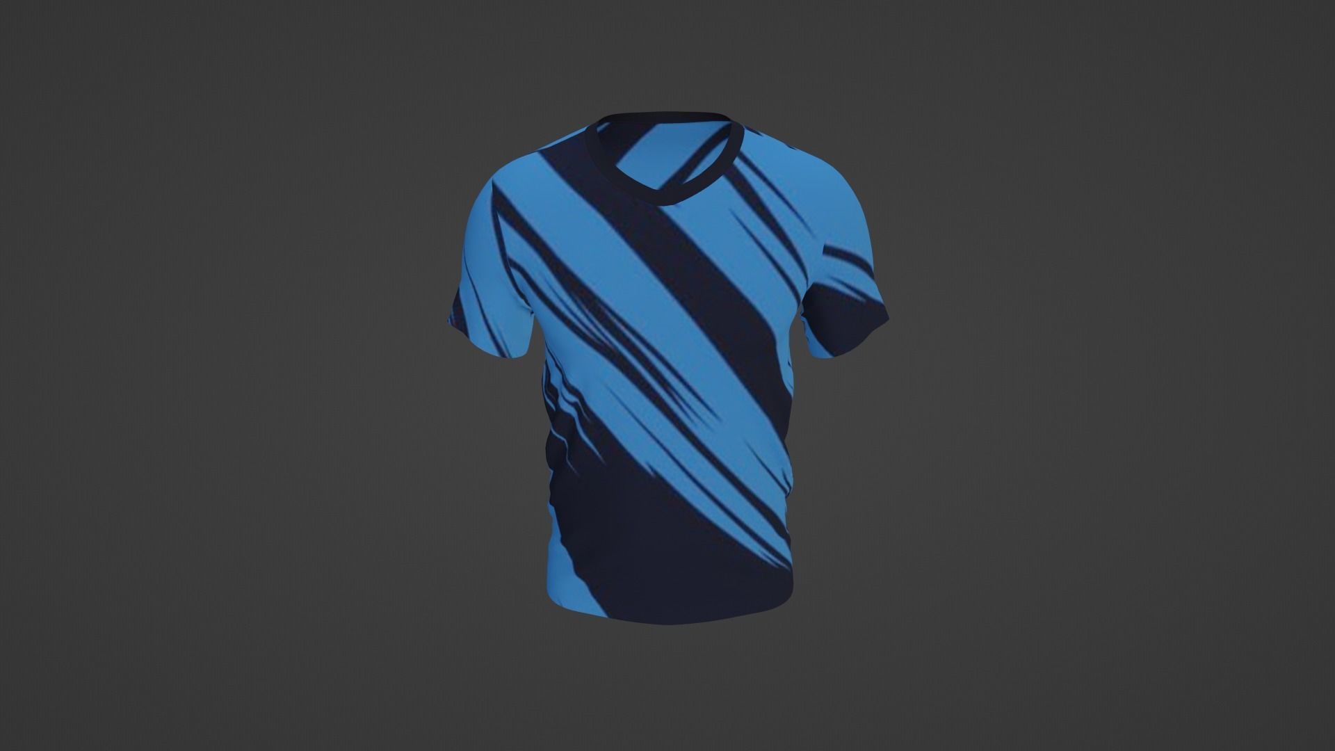 T-shirt Low-poly 3D model_3