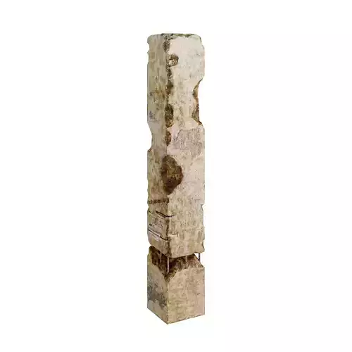 Concrete Column - Abandoned and Destruction Low-poly 3D model