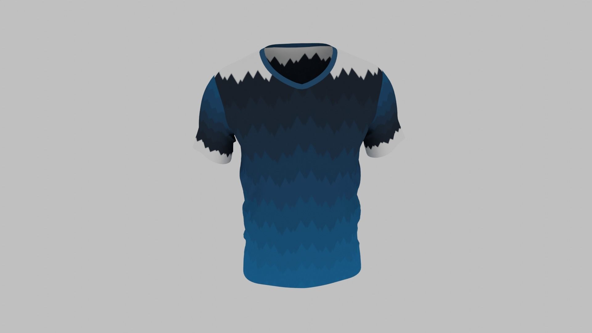 T-shirt for Men Low-poly 3D model_3