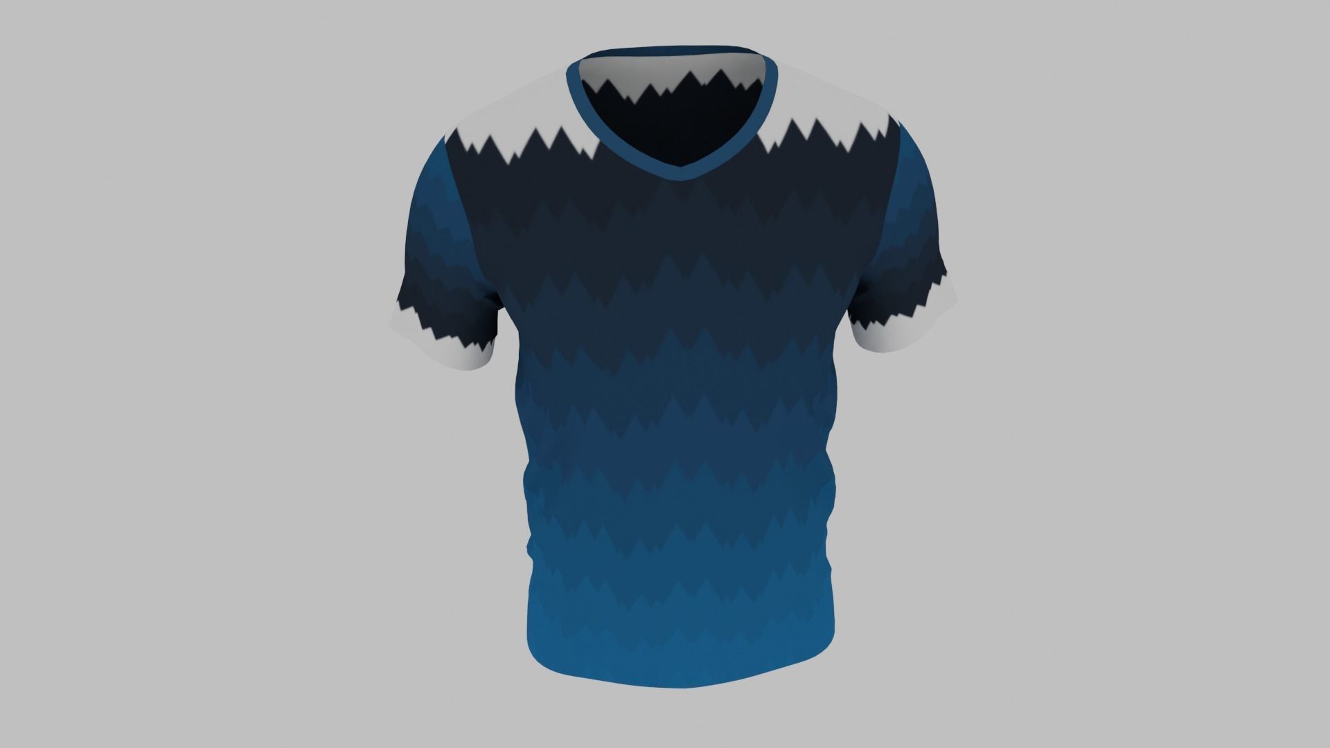 T-shirt for Men Low-poly 3D model_8