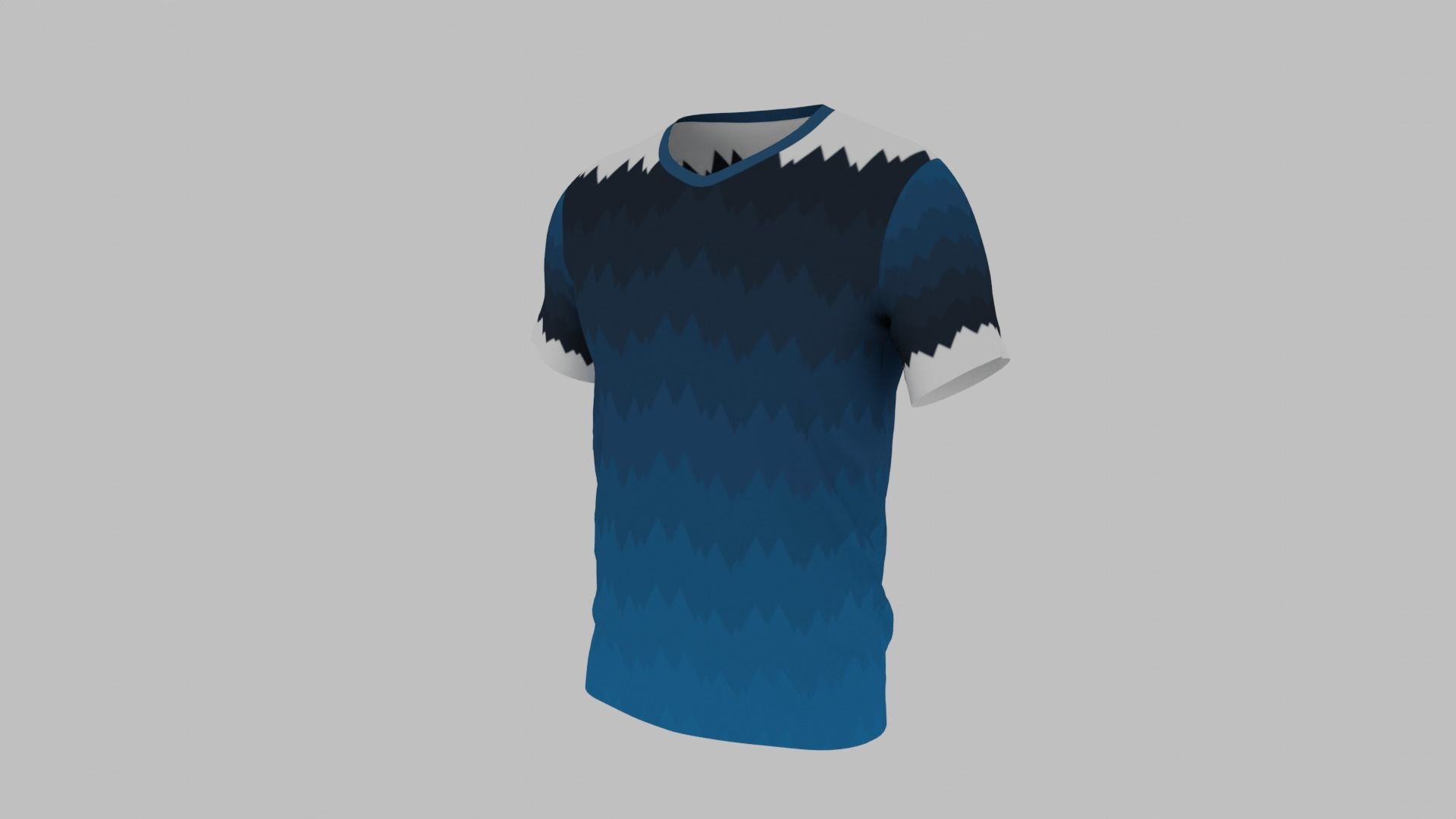 T-shirt for Men Low-poly 3D model_5