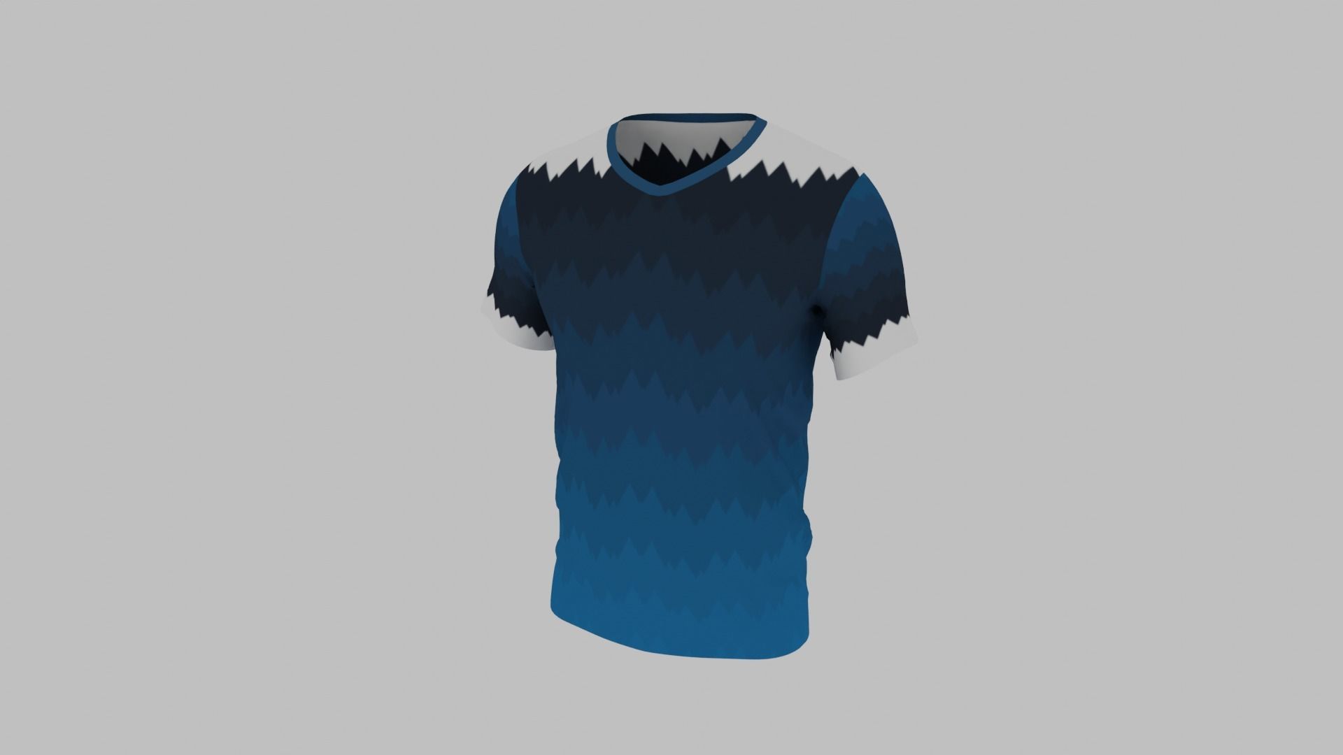 T-shirt for Men Low-poly 3D model_2