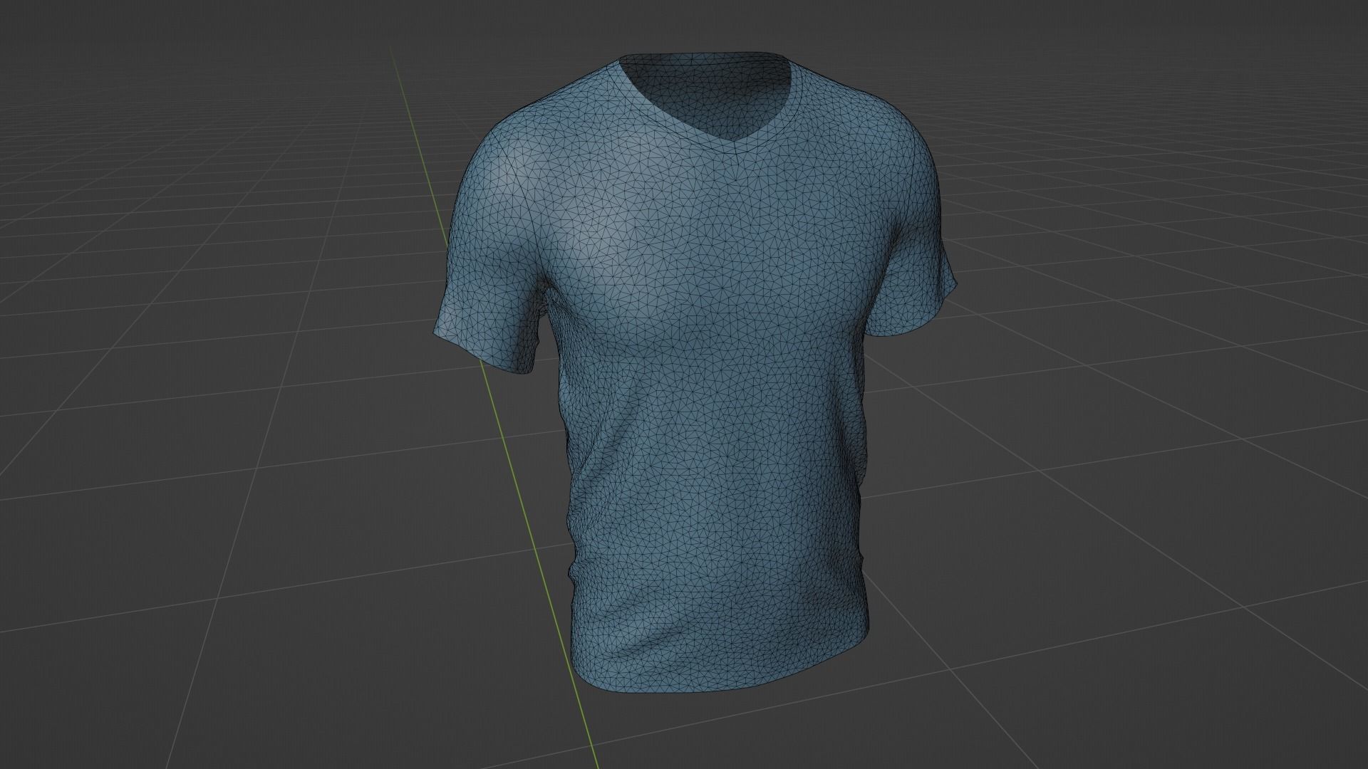 T-shirt for Men Low-poly 3D model_10